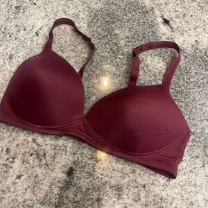 Warner's Deep Red Bra